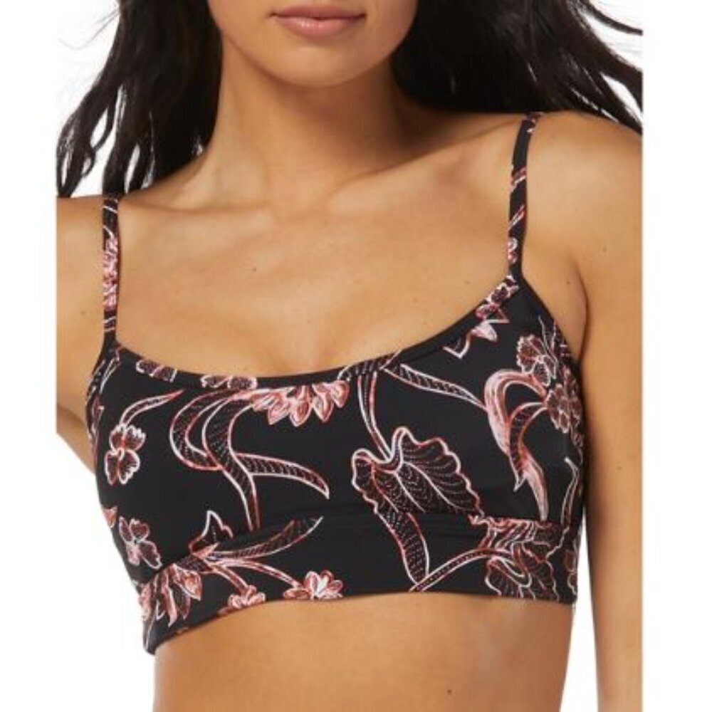 Sundazed NWT Floral Scoop Neck  Bikini Swim Top Women's Size XL